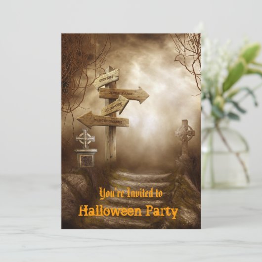 Invitation de la fête d'Halloween (Debout devant)