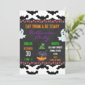 Invitation de la fête d'Halloween (Debout devant)