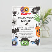 Invitation de la fête d'Halloween (Debout devant)