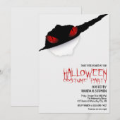 Invitation de la fête d'Halloween (Devant / Derrière)