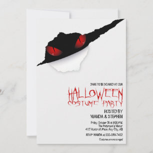Invitation de la fête d'Halloween