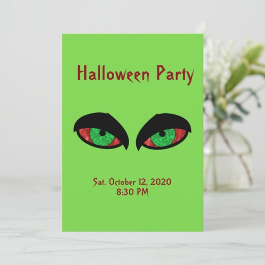 Invitation de la fête d'Halloween (Debout devant)