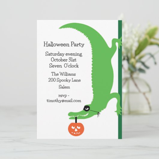 Invitation de la fête d'Halloween (Debout devant)