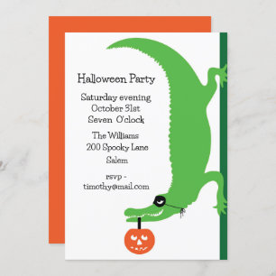 Invitation de la fête d'Halloween