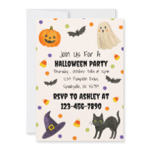 Invitation de la fête d'Halloween