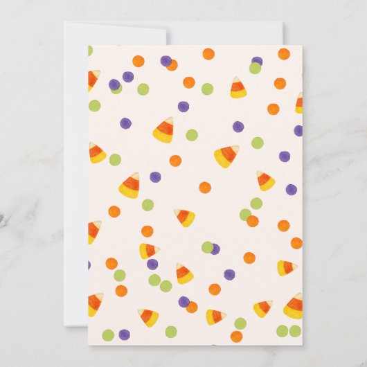 Invitation de la fête d'Halloween (Dos)