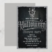 Invitation de la fête d'Halloween (Devant / Derrière)