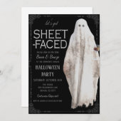 Invitation de la fête d'Halloween (Devant / Derrière)