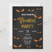 Invitation de la fête d'Halloween (Devant)