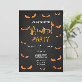 Invitation de la fête d'Halloween