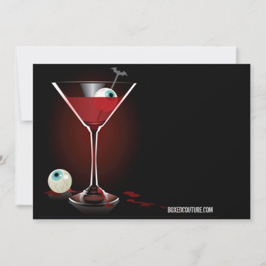 Invitation de la fête d'Halloween (Dos)