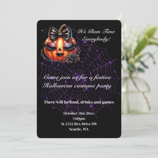 Invitation de la fête d'Halloween (Debout devant)