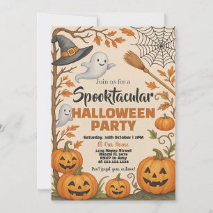 Invitation de la fête d'Halloween