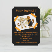 Invitation de la fête d'Halloween (Debout devant)