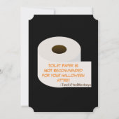 Invitation de la fête d'Halloween (Dos)
