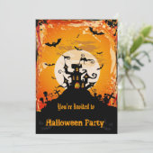 Invitation de la fête d'Halloween (Debout devant)