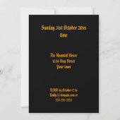 Invitation de la fête d'Halloween (Dos)