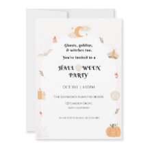 Invitation de la fête d'Halloween