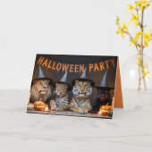 Invitation de la fête d'Halloween (Fleur jaune)