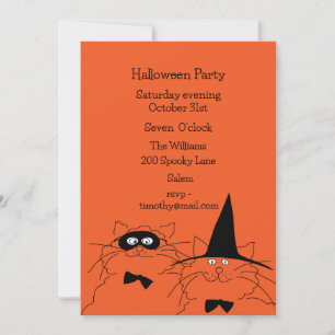 Invitation de la fête d'Halloween