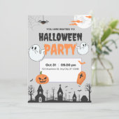 Invitation de la fête d'Halloween (Debout devant)