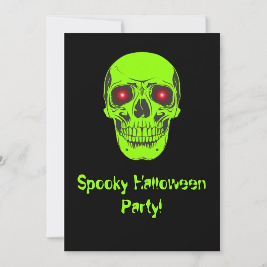 Invitation de la fête d'Halloween (Devant)