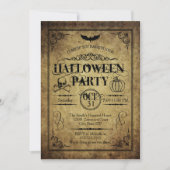 Invitation de la fête d'Halloween (Devant)