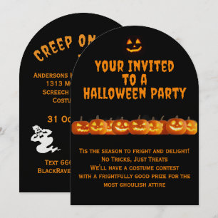 Invitation de la fête d'Halloween