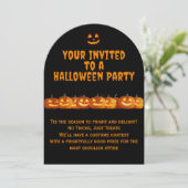 Invitation de la fête d'Halloween (Debout devant)