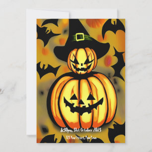 Invitation de la fête d'Halloween