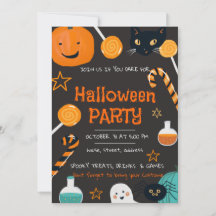 Invitation de la fête d'Halloween