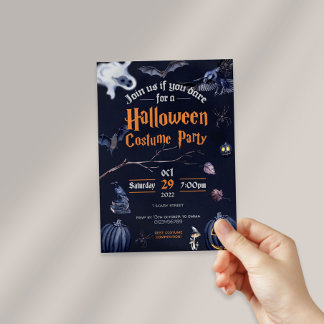 Invitation de la fête d'Halloween