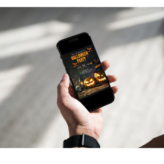 Invitation de la fête d'Halloween