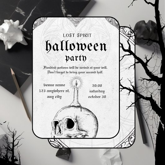 Invitation de la fête d'Halloween
