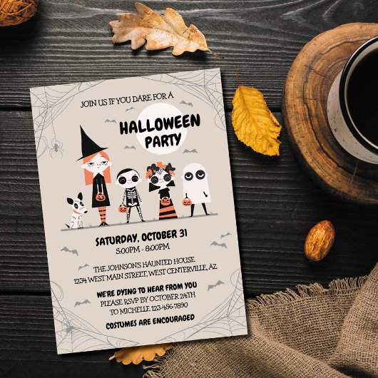 Invitation de la fête d'Halloween