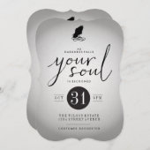 Invitation de la fête d'Halloween (Devant / Derrière)