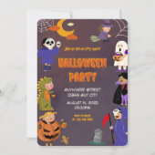 Invitation de la fête d'Halloween (Devant)