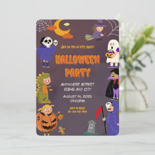 Invitation de la fête d'Halloween