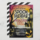 Invitation de la fête d'Halloween (Devant / Derrière)