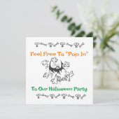 Invitation de la fête d'Halloween (Debout devant)