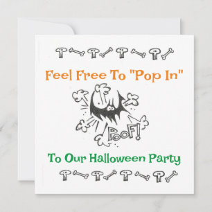 Invitation de la fête d'Halloween
