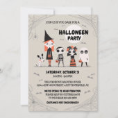 Invitation de la fête d'Halloween (Devant)