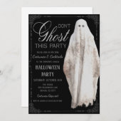 Invitation de la fête d'Halloween (Devant / Derrière)