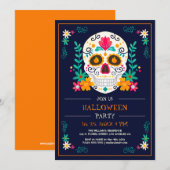 Invitation de la fête d'Halloween (Devant / Derrière)