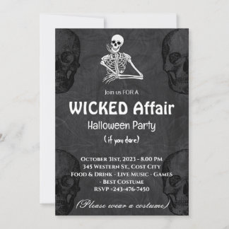 Invitation de la fête d'Halloween