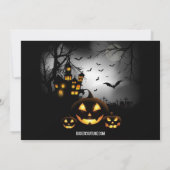 Invitation de la fête d'Halloween (Dos)