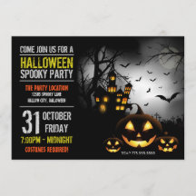 Invitation de la fête d'Halloween