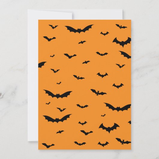 Invitation de la fête d'Halloween (Dos)