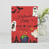 Invitation de la fête d'Halloween (Debout devant)