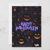 Invitation de la fête d'Halloween (Dos)
